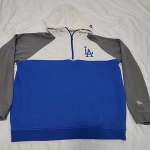 2021 Los Angeles Dodgers New Era Cooperstown Collection Pullover Hoodie Sz L